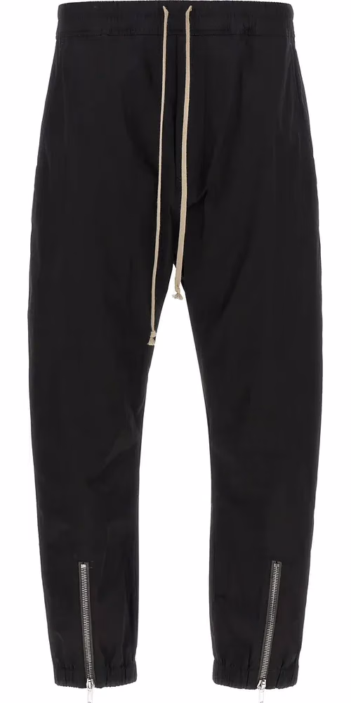 Rick Owens Black Cotton Joggers (Workout Pants)