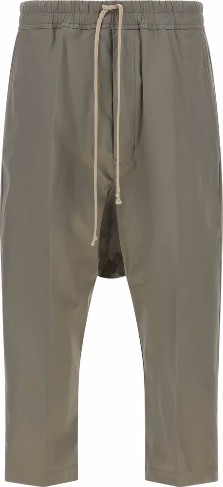 Rick Owens Gray Cotton Cropped Pants