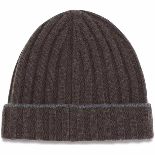 Brunello Cucinelli Brown Cashmere Beanie