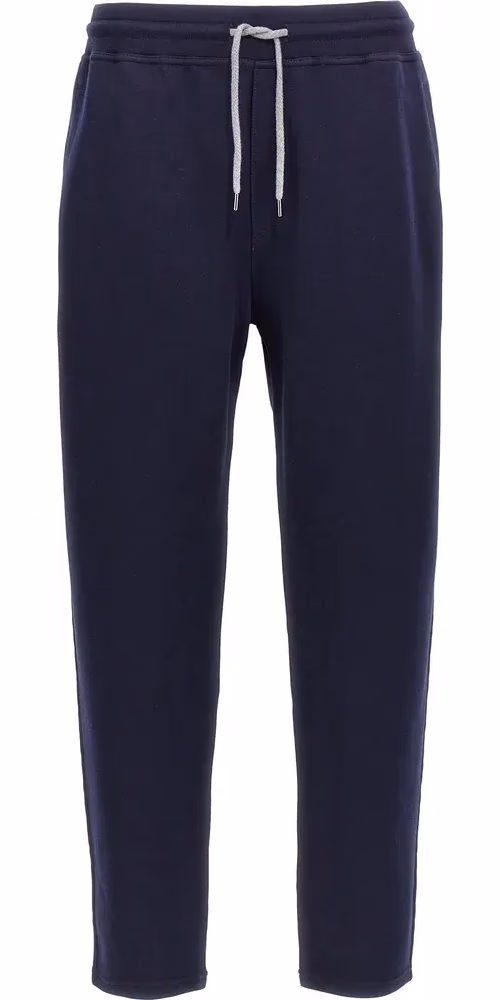Brunello Cucinelli Blue Cotton Joggers (Workout Pants)
