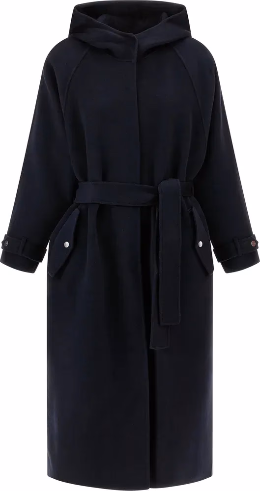 PINKO Blue Polyamide Coat
