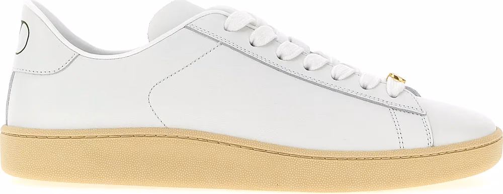 Valentino Garavani White Calfskin Low Top Sneakers