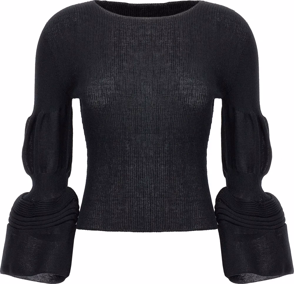 Issey Miyake Black Polyester Sweatshirt