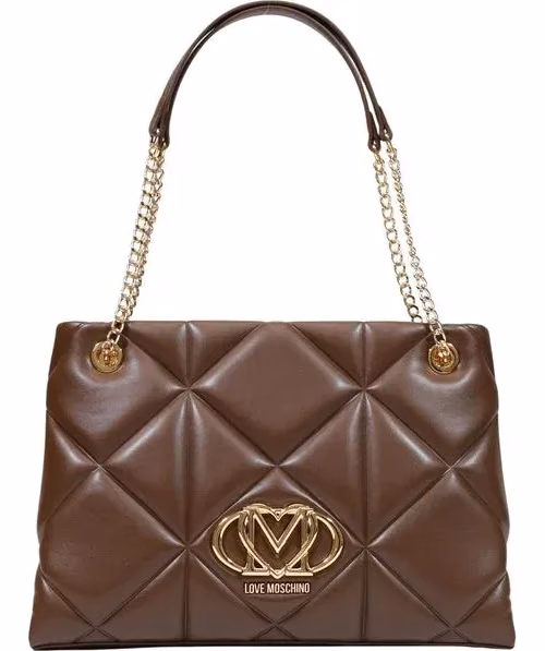 Love Moschino Brown Polyethylene Handbag