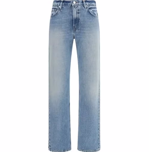 Haikure Blue Cotton Straight-Leg Jeans