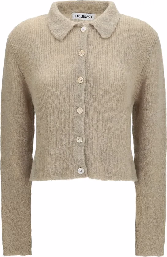 Our Legacy Beige Alpaca Vicugna Pacos Polo Shirt