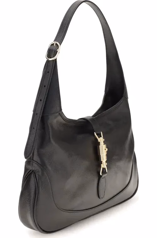Gucci Black Goatskin Shoulder Bag