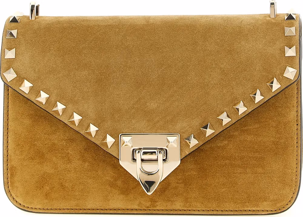 Valentino Garavani Beige Calfskin Crossbody Bag