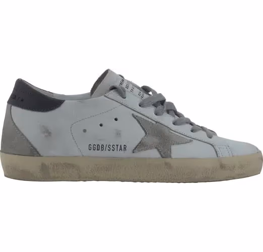 Golden Goose White Goatskin Low Top Sneakers