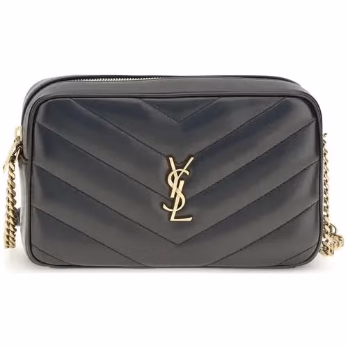 Saint Laurent Black Lamb Ovis Aries Aries Shoulder Bag