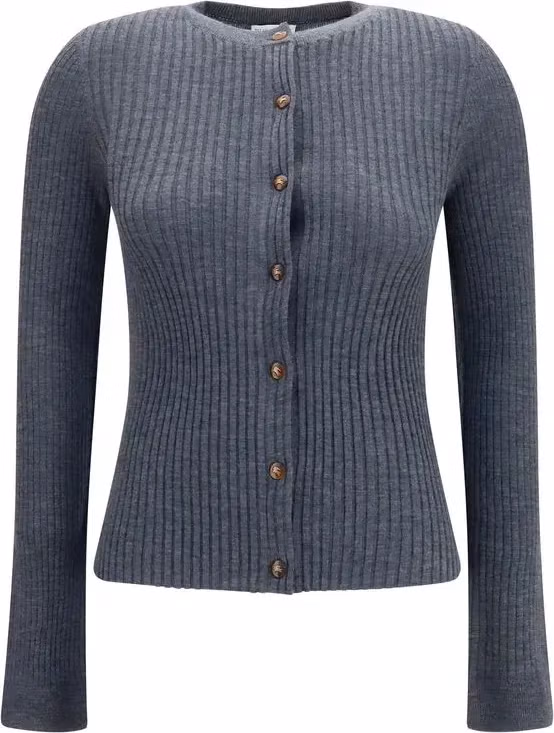 Burberry Gray Cashmere Cardigan