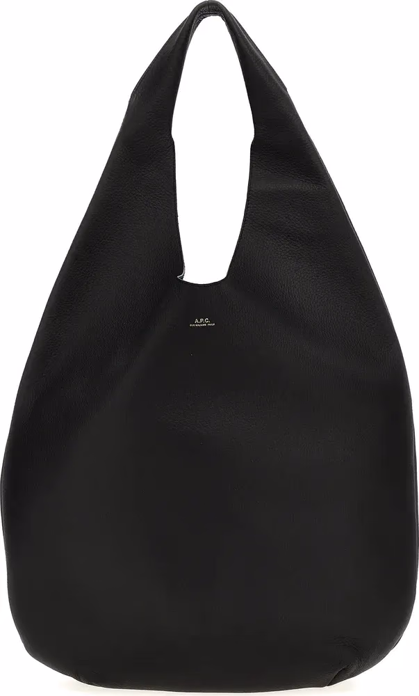 A.P.C. Black Calfskin Shoulder Bag