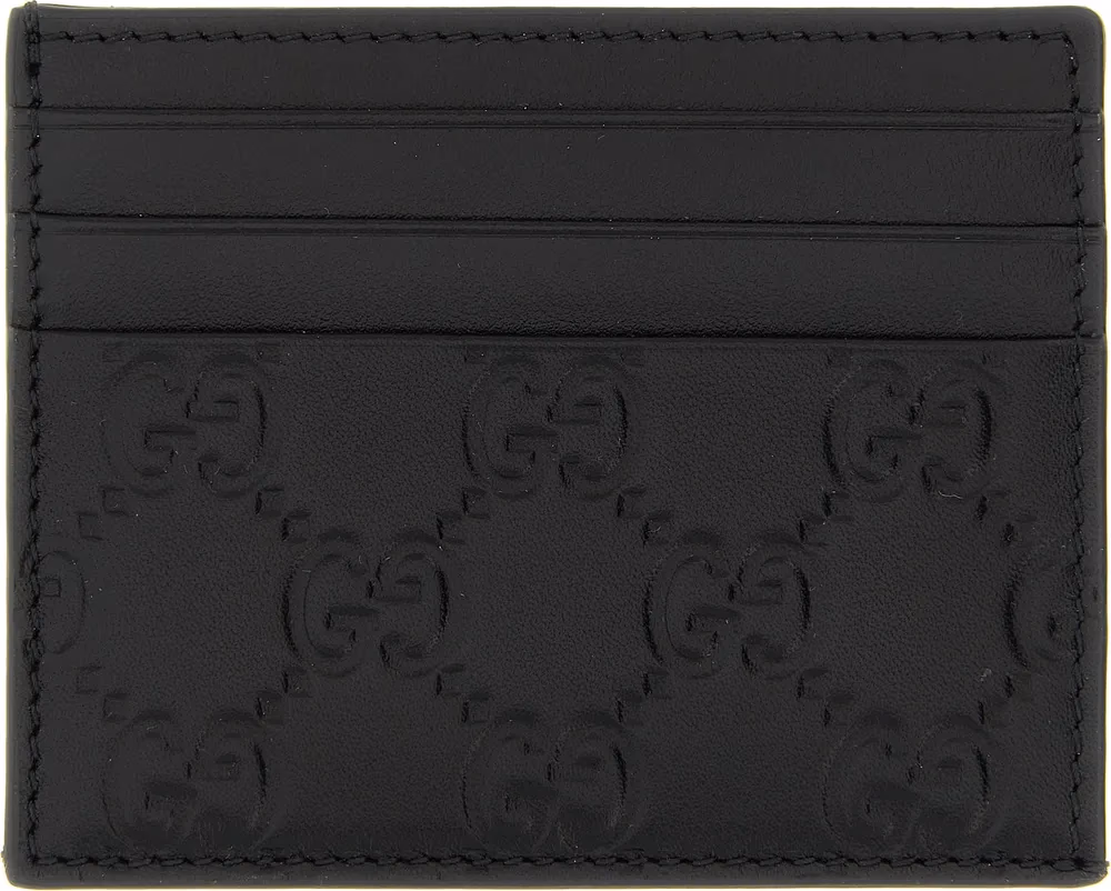 Gucci Black Calfskin Cardholder