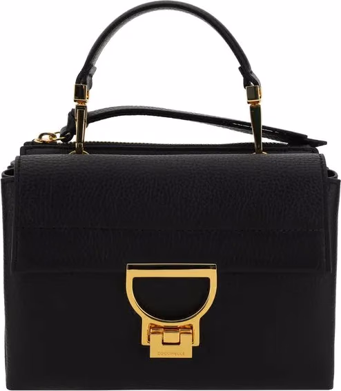 Coccinelle Black Calf Leather Bos Taurus Handbag