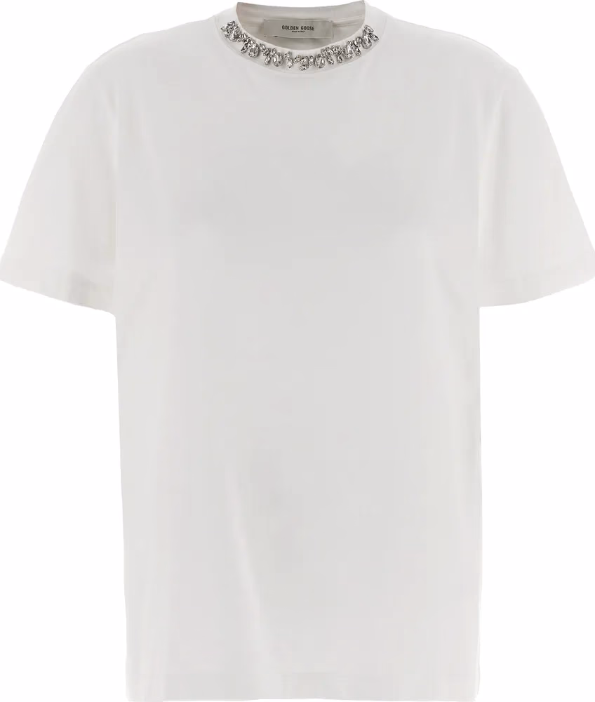 Golden Goose White Cotton T-Shirt