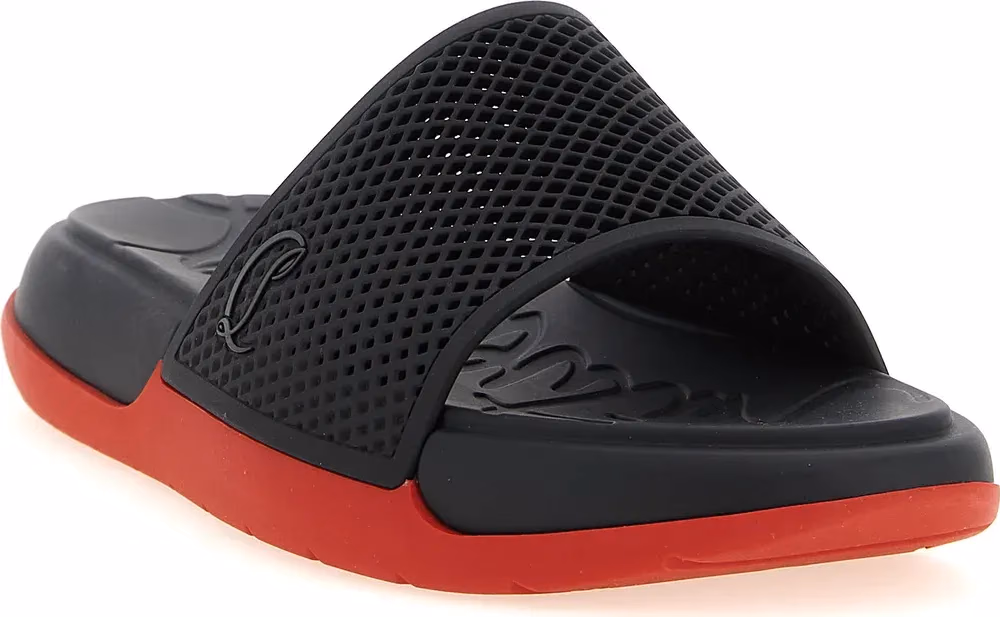 Christian Louboutin Black Polyethylene Slides