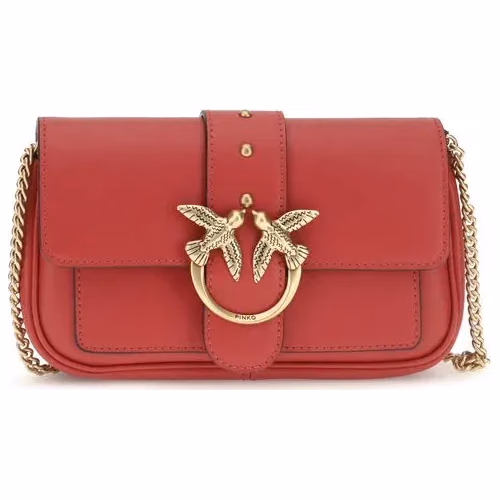 PINKO Multicolor Calf Leather Bos Taurus Shoulder Bag