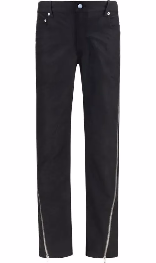 Rick Owens Black Wool Oves Aries Straight-Leg Jeans