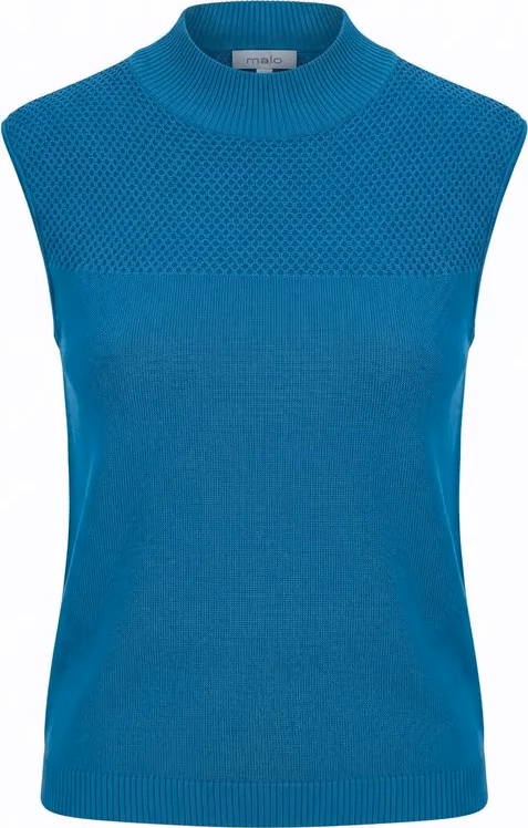 Malo Blue Silk Women Sweater