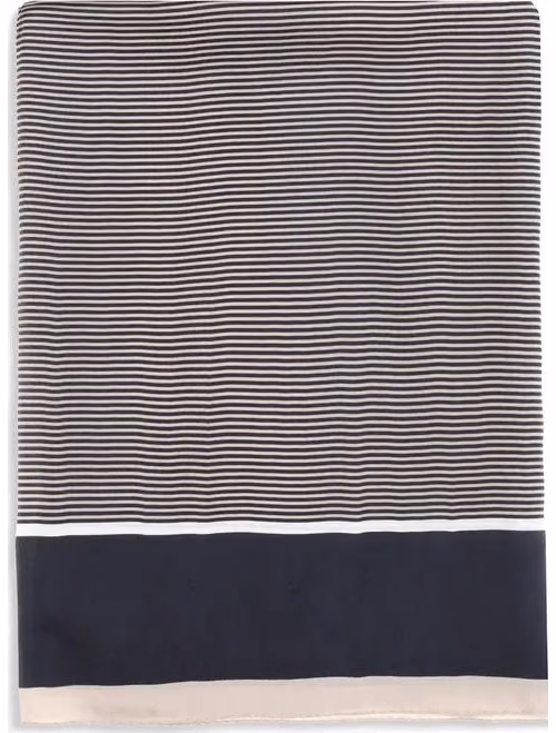 Saint Laurent Blue Silk Scarf