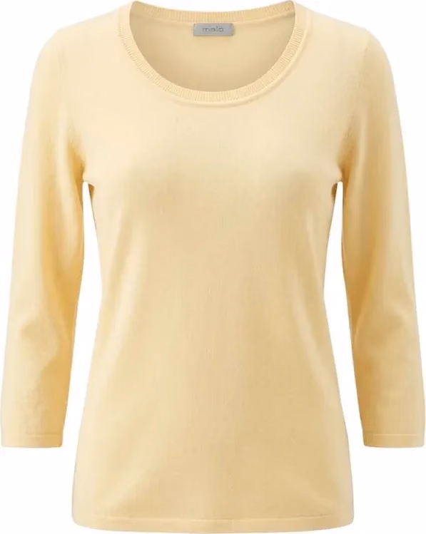 Malo Yellow Silk Women Sweater
