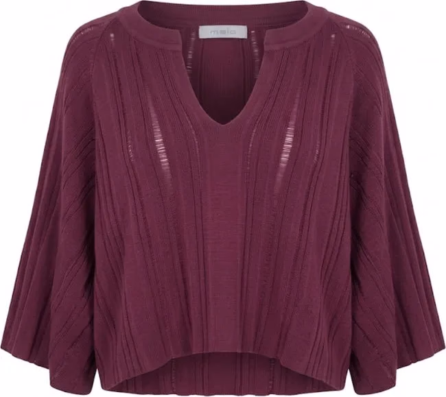 Malo Purple Cotton Women Sweater