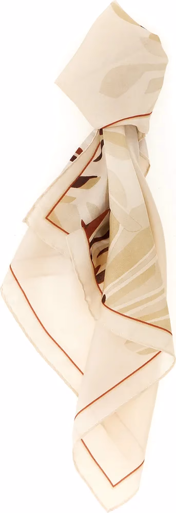Brunello Cucinelli Beige Silk Scarf