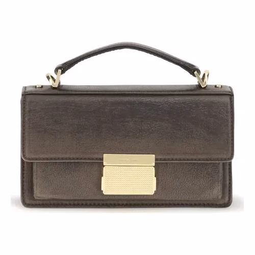 Golden Goose Brown Calf Leather Bos Taurus Handbag