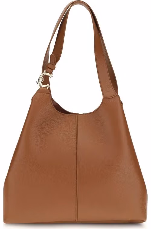 Coccinelle Brown Calf Leather Bos Taurus Shoulder Bag
