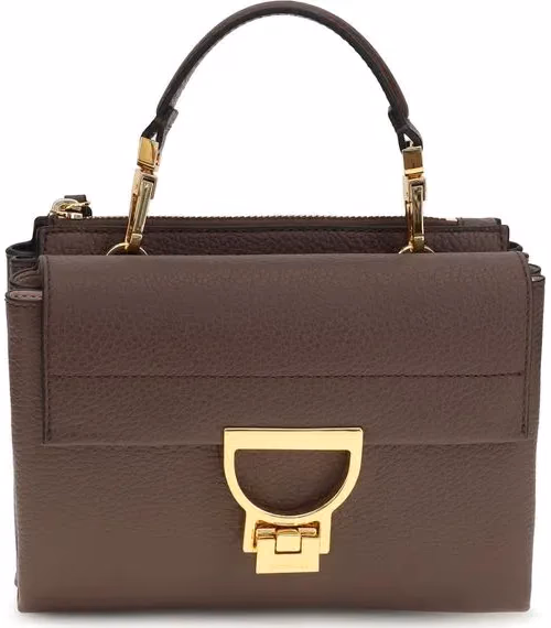 Coccinelle Brown Calf Leather Bos Taurus Handbag