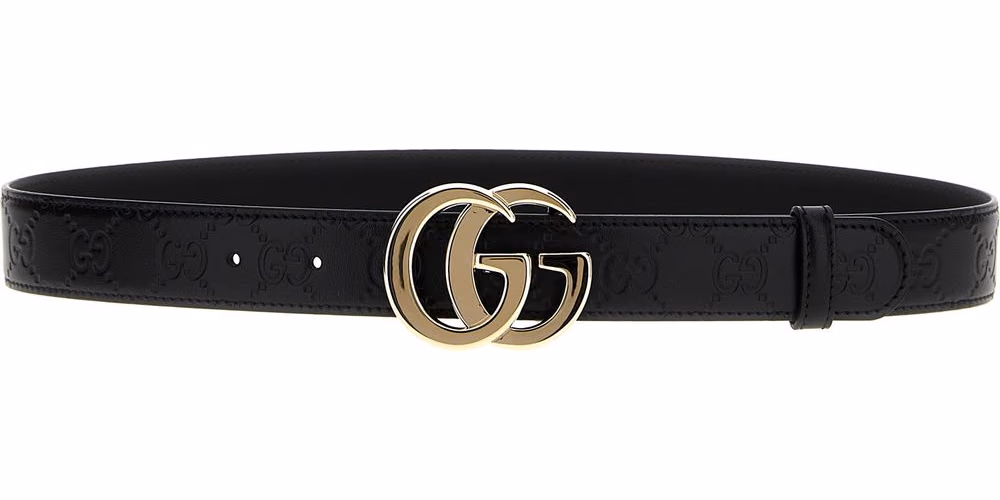 Gucci Black Calfskin Regular Belt