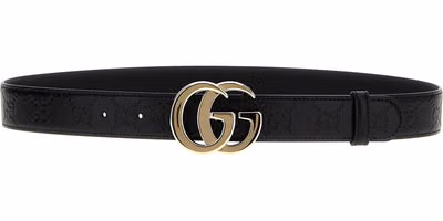 Black Calfskin Regular Belt