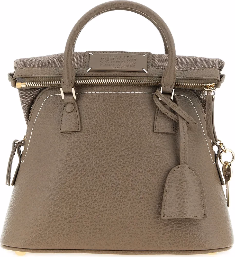 Maison Margiela Gray Calfskin Shoulder Bag