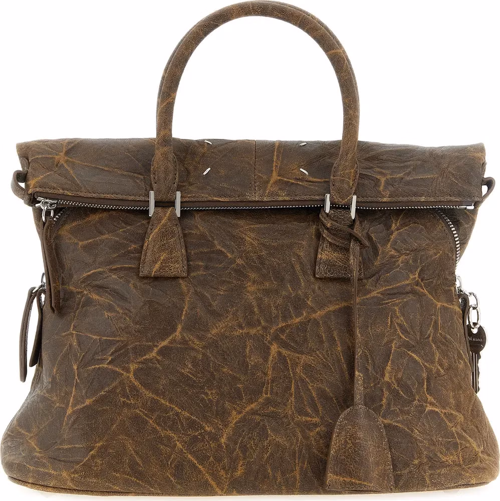 Maison Margiela Brown Goatskin Shoulder Bag