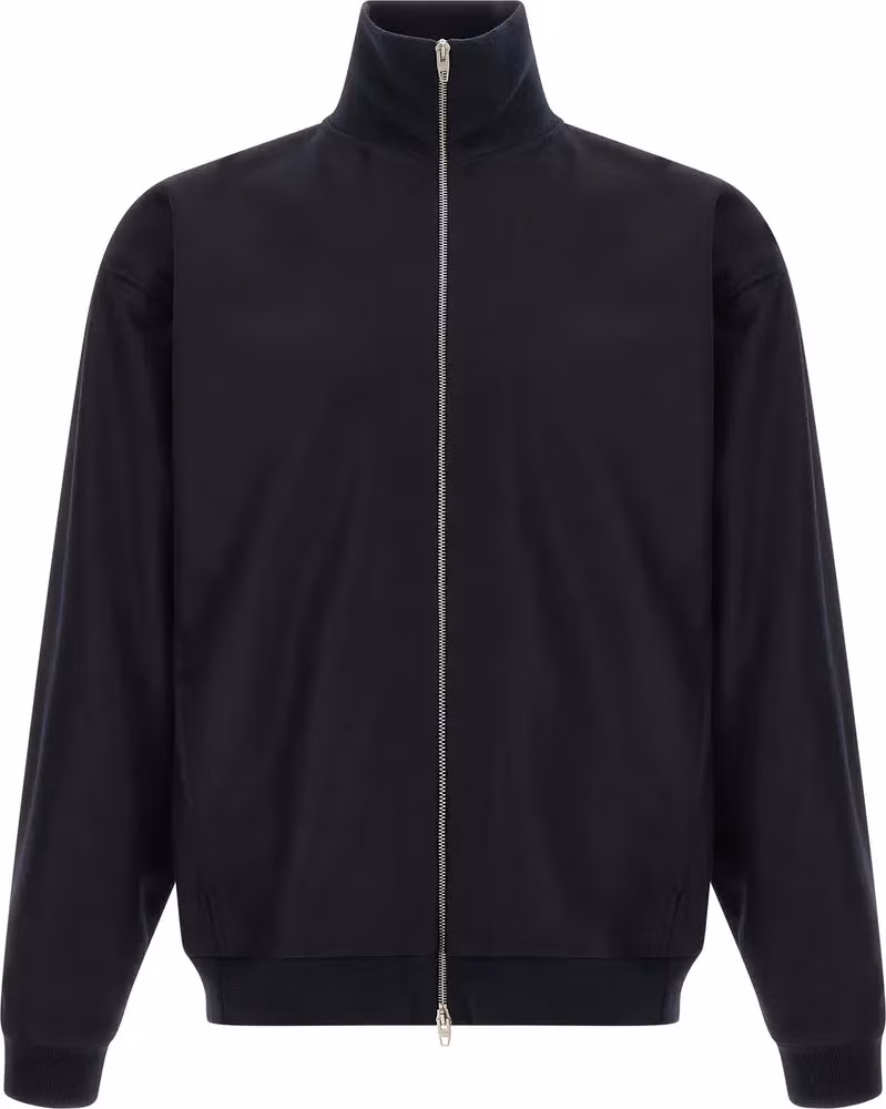 Jil Sander Blue Wool Full-Length Jacket