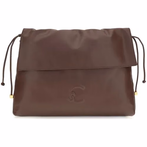 Coccinelle Brown Calf Leather Bos Taurus Shoulder Bag