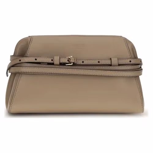 Moschino Beige Goatskin Clutch Bag
