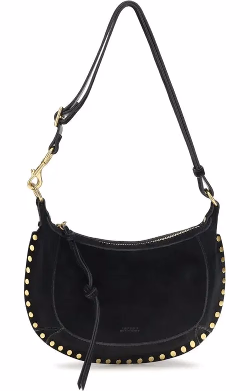 Isabel Marant Black Calf Leather Bos Taurus Shoulder Bag