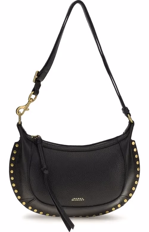 Isabel Marant Black Calf Leather Bos Taurus Shoulder Bag