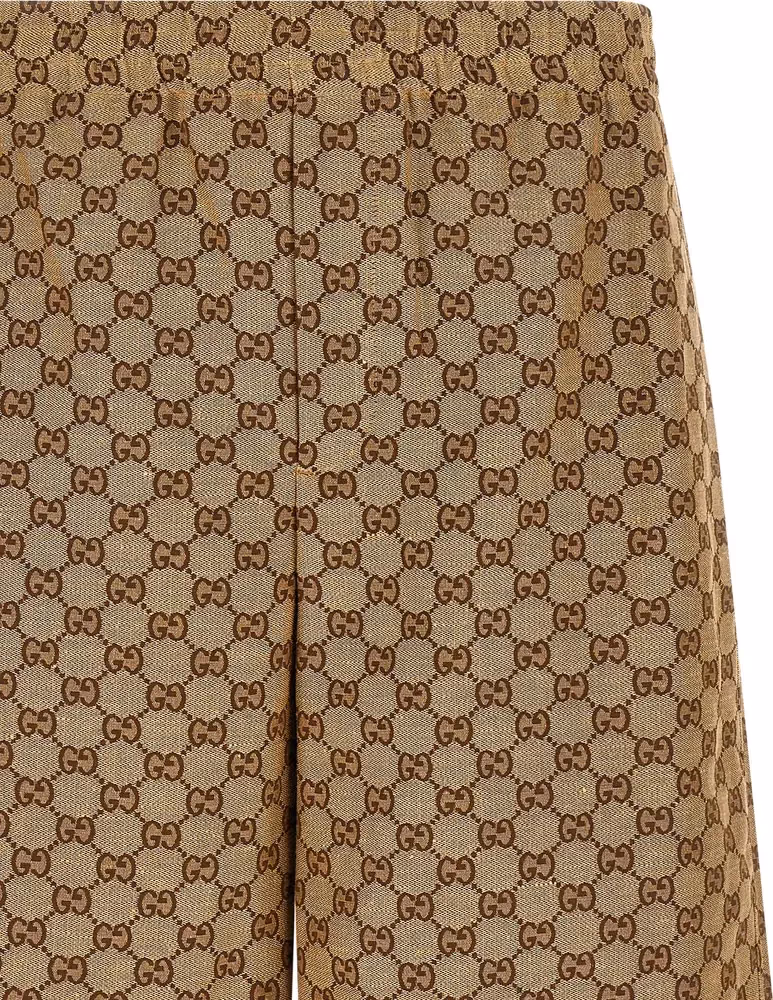 Gucci Beige Linen Bermuda Shorts