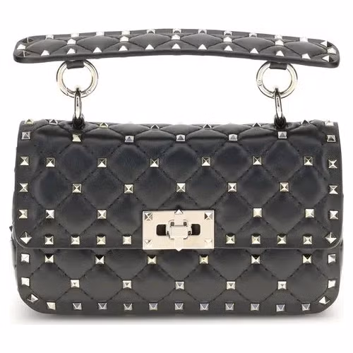 Valentino Garavani Black Lamb Ovis Aries Aries Handbag
