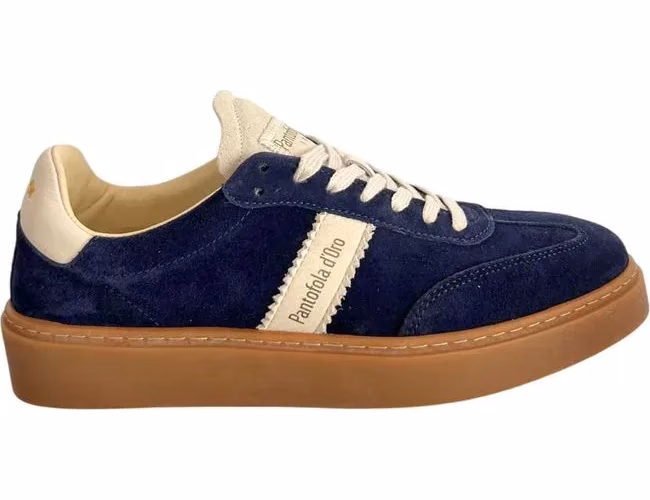 Pantofola D'Oro Blue Suede Men Sneakers