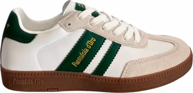 Pantofola D'Oro Green Suede Men Sneakers