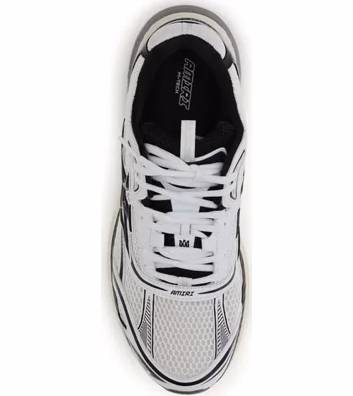 Amiri White Calf Leather Bos Taurus Athletic Sneakers