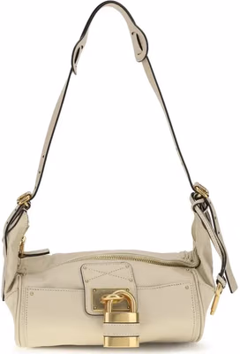 Beige Calf Leather Bos Taurus Shoulder Bag