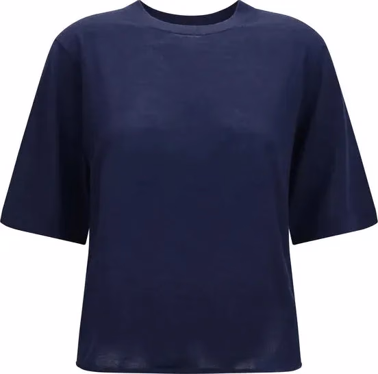 Loulou De Saison Blue Cashmere T-Shirt