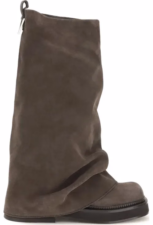 The Attico Brown Calf Leather Bos Taurus Boots