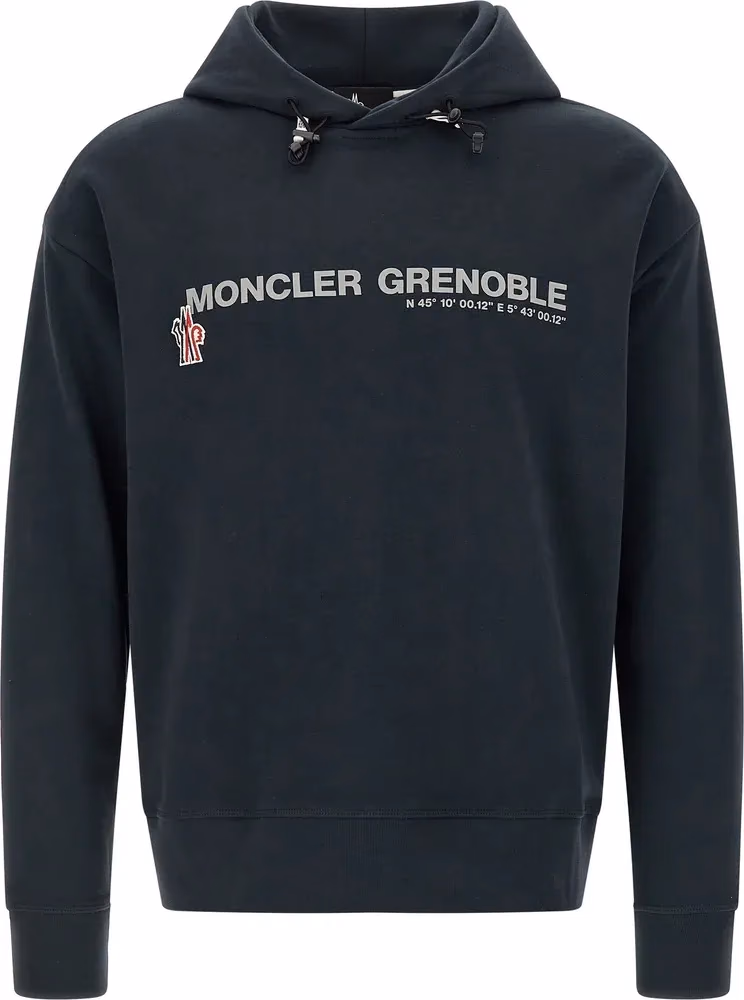 Moncler Grenoble Blue Cotton Sweatshirt