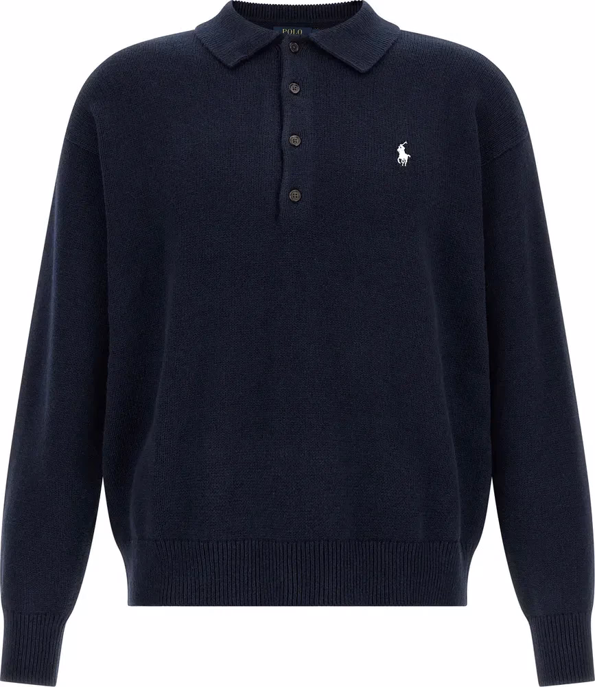 Polo Ralph Lauren Blue Cotton Cardigan