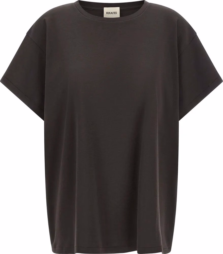 Khaite Gray Cotton T-Shirt